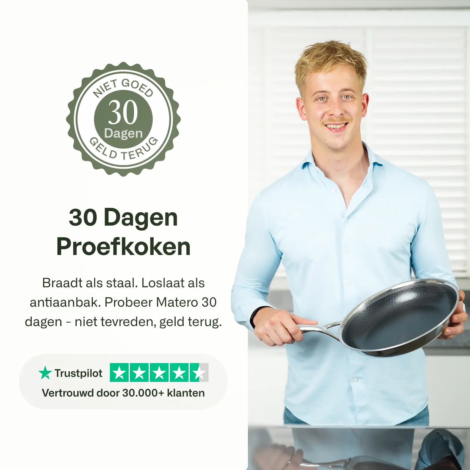 Hybride koekenpannenset Ø 20, 24 & 28 3-delig
