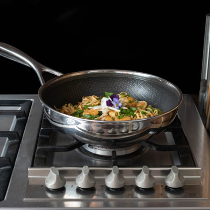 Hybride wok Ø 28 cm met deksel